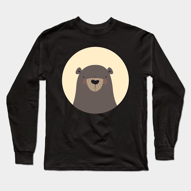 Bear Long Sleeve T-Shirt by ilaamen